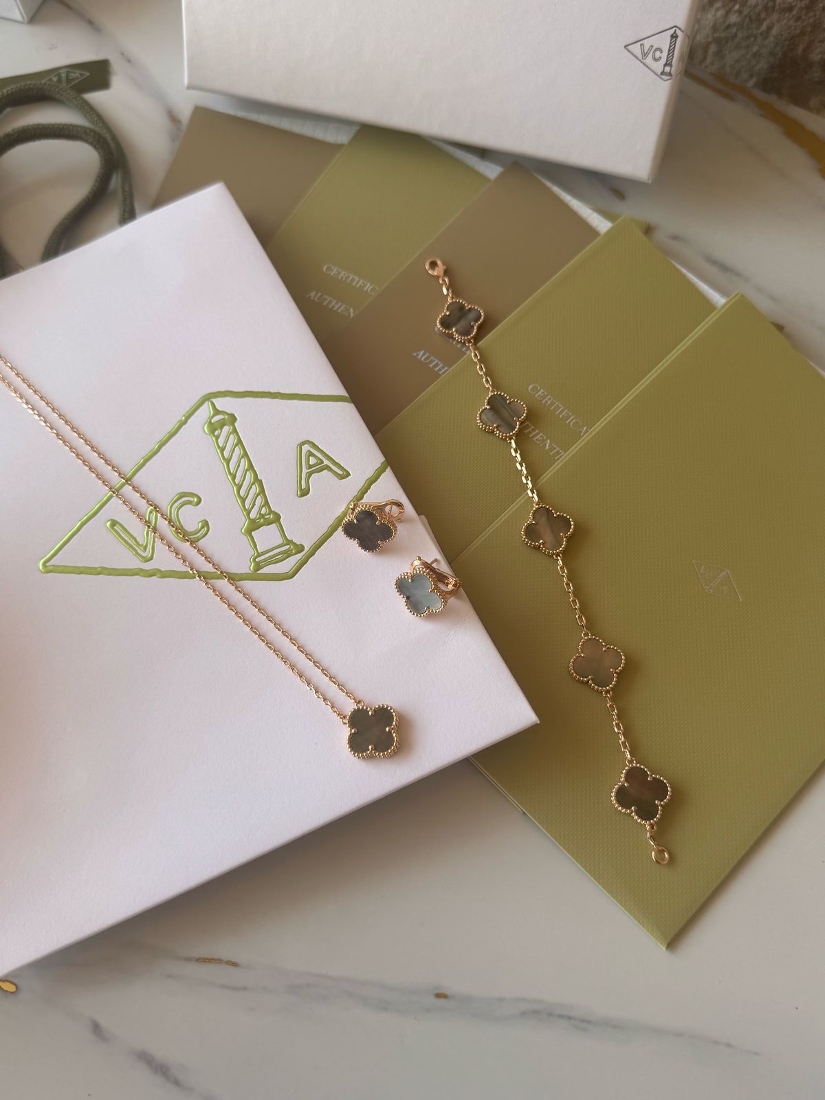 V.C - 3 pcs set - rose gold
