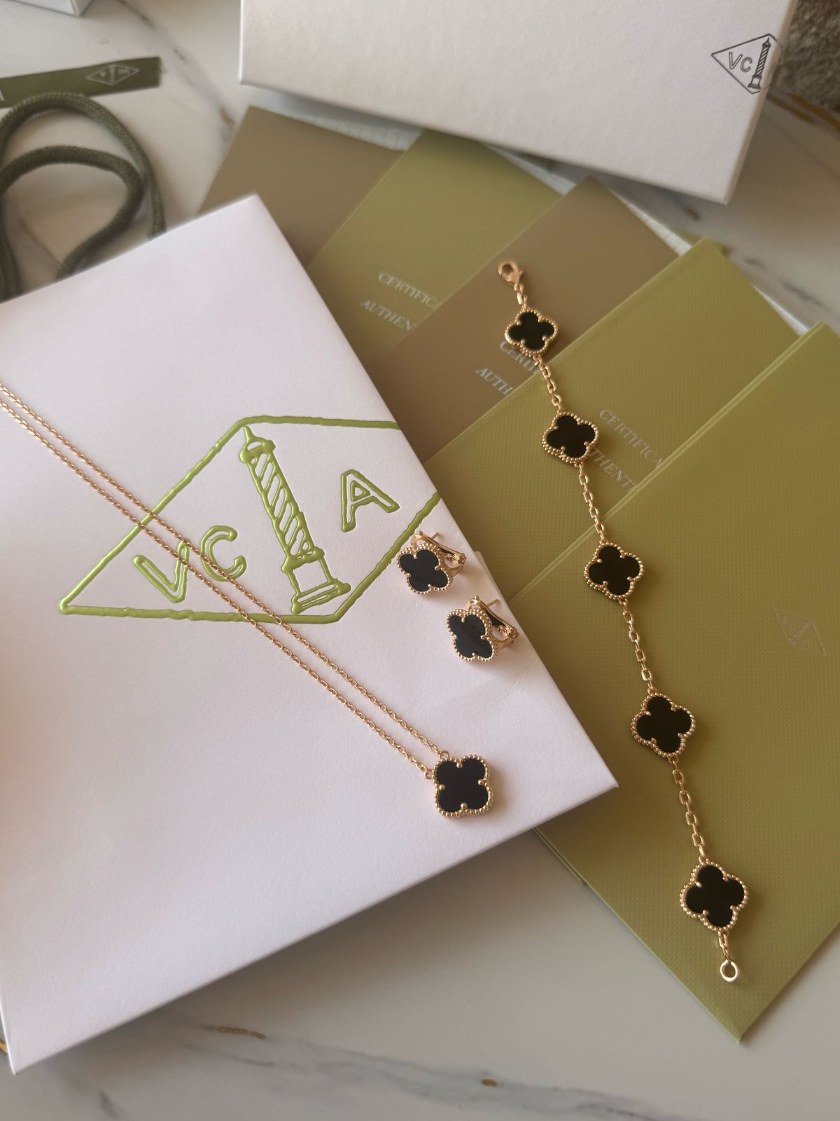 V.C - 3 pcs set - rose gold